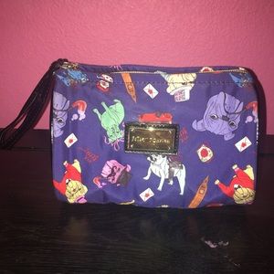 Betsey Johnson French bulldog wristlet pouch